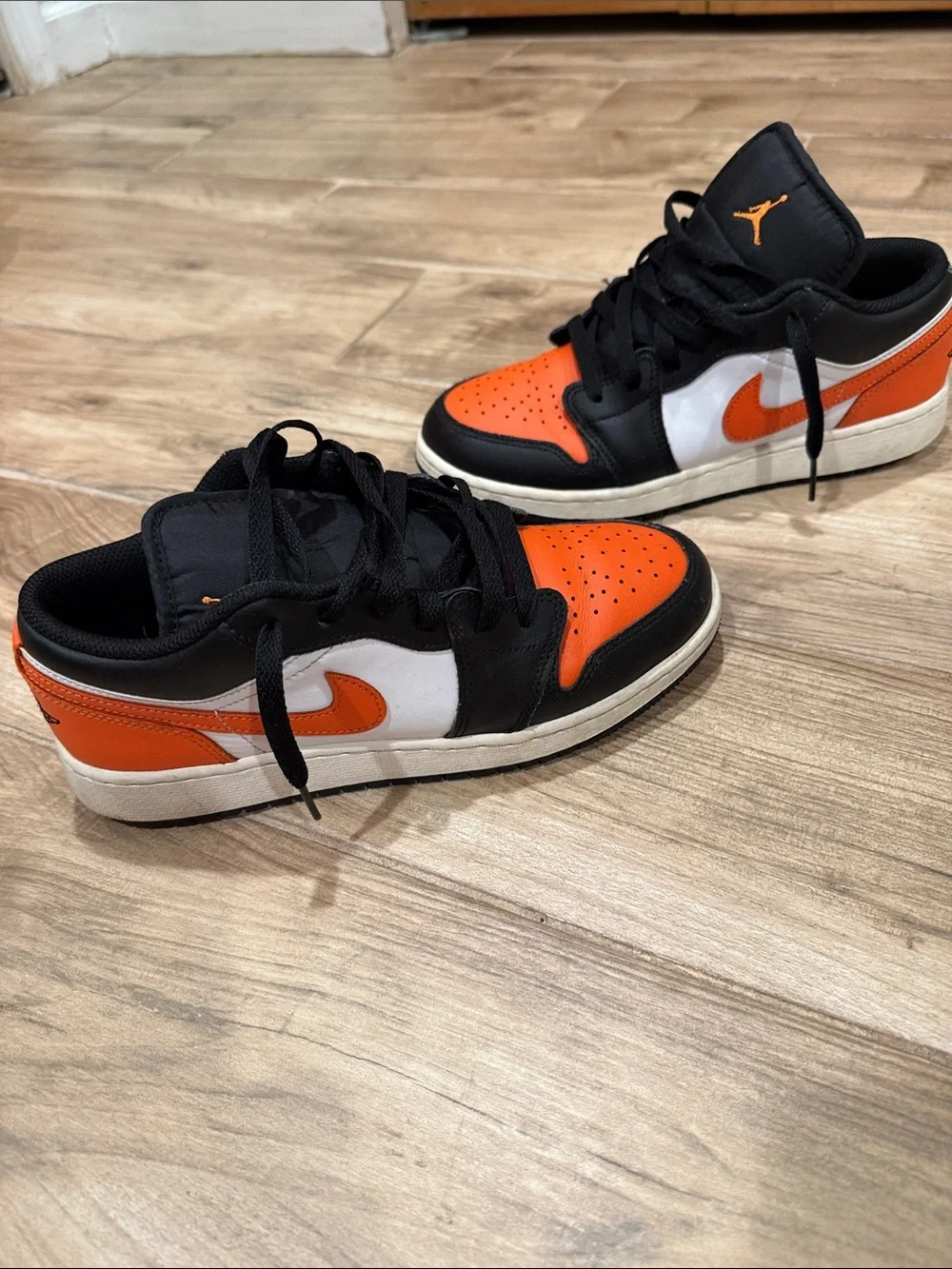 Nike Air Jordan Low Sneakers - Black & Orange